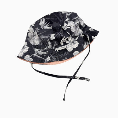 Chapeau réversible en nylon rose et tropical 52cm (fit 2-3Y)