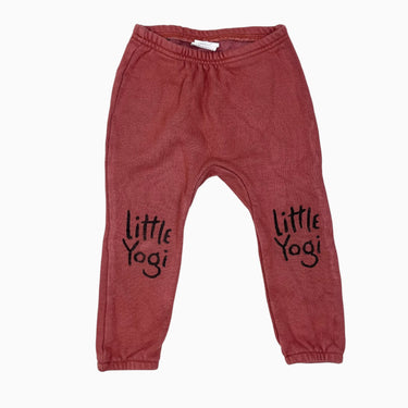 Pantalon de jogging rouille en rayonne de bambou et coton bio 1-3Y