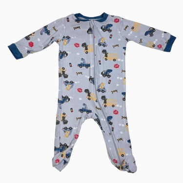 Pyjama en rayonne de bambou à imprimé dinos et voitures 3-6M