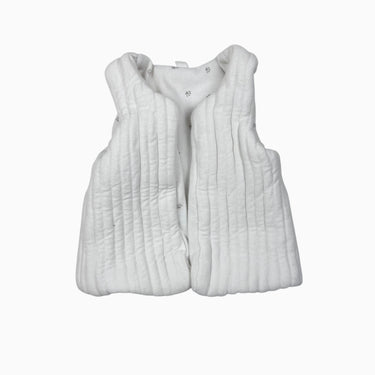 Veste sans manche en coton matelassé blanc 3m