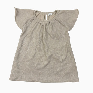 Robe en polyester doré avec petites ailes 12M