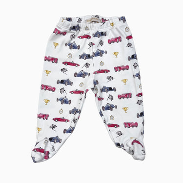 Pantalon avec pieds à imprimé voiture 3-6m