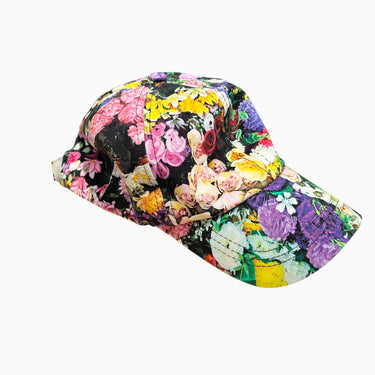 Casquette fleuri en coton 0-S