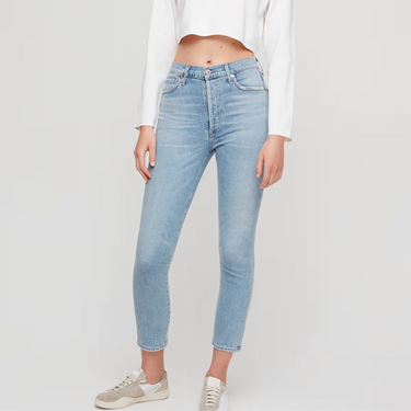 Jeans 'Olivia Crop High Rise Slim' pour femmes 26