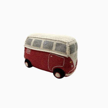 Peluche rouge 'VW' bébé alpaca 38x12cm