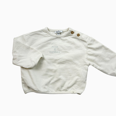 Pull blanc 'milk & cuddles' 3-6M