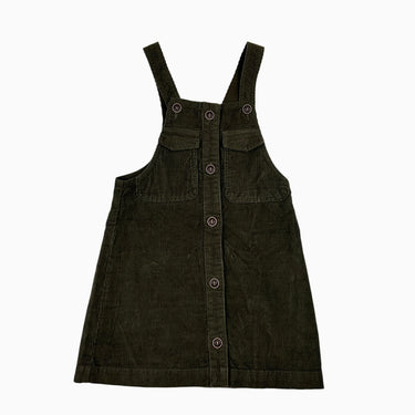 Robe olive en corduroy 8Y