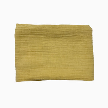 Couverture ocre en mousseline 65x65cm