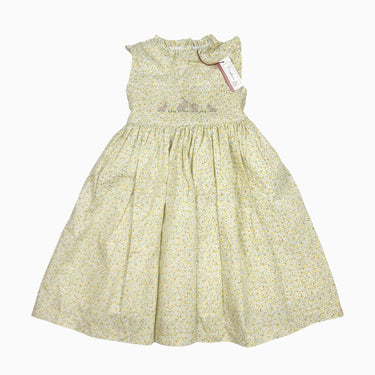 Robe fleurie 'lapins brodés' 5Y