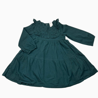 Robe noire avec broderie 9-12M