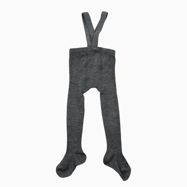 Bas collant à bretelle gris T0 6-12M