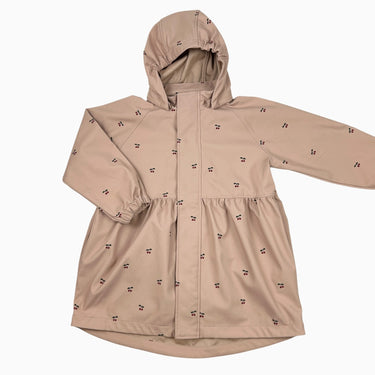 Manteau de pluie rose 'cerises' 5-6Y