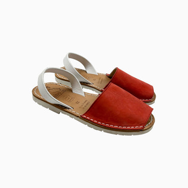 Sandales rouges en cuir 32EU