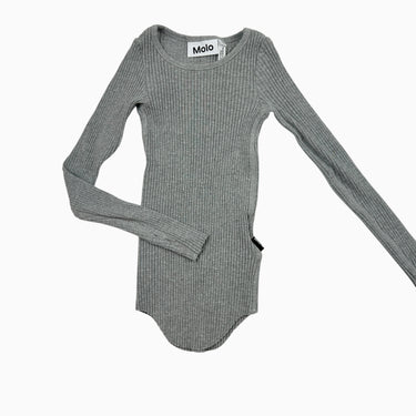 Chandail gris côtelé 110-116CM 5-6Y
