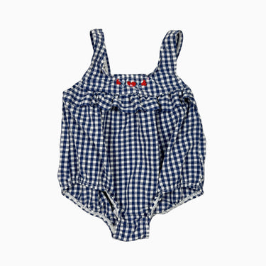 Maillot à vichy marine 12M