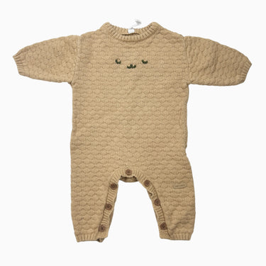 Combi latté 'ourson' tricot 0-3M