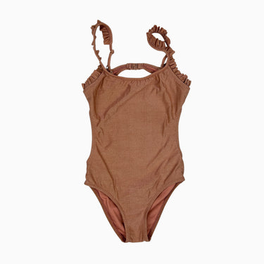 Maillot terracotta pailletté 8-9Y
