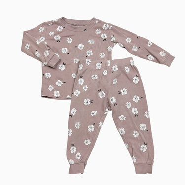 Pyjama mauve fleus 12M