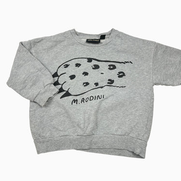 Pull gris imprimé 'patte de léopard' 4-5Y