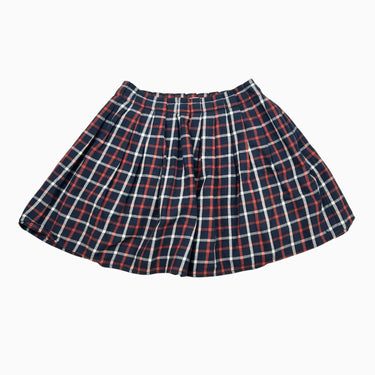 Jupe carreautée marine et rouge 10Y