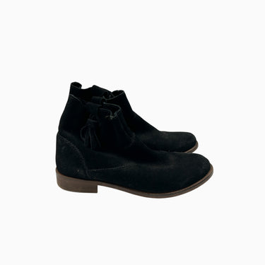 Bottines noires style suède 32EU