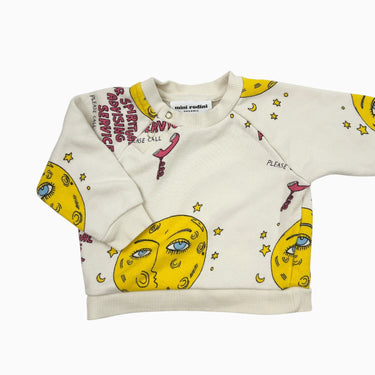 Pull vanille à motifs jaunes 3-6M