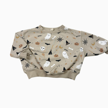 Pull greige 'Haloween' 3-6M