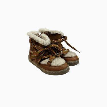Bottes marrons avec sherpa à lacet 26EU