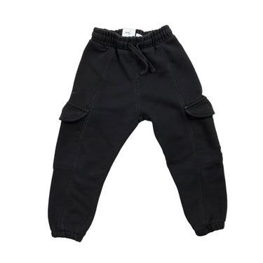 Jogger cargo noir 2-3Y
