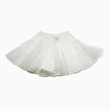 Jupe blanche doublée en tulle 4Y