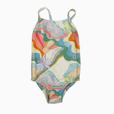 Maillot à motifs abstraits 3-4Y