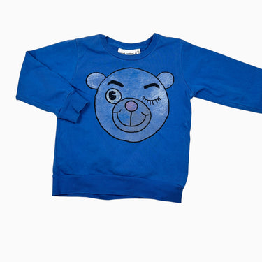 Pull bleu 'ours' 104-110CM 4-5Y