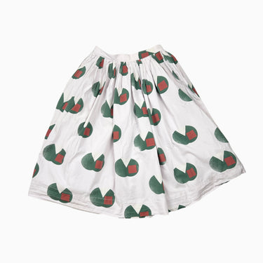Jupe maxi à motif olive 10Y
