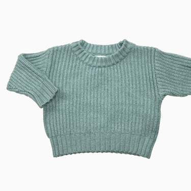 Pull eucalyptus en tricot 0-3M
