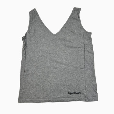 Camisole grise d'allaitement en coton pour femmes S