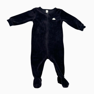 Pyjama marine nuage velours 6M