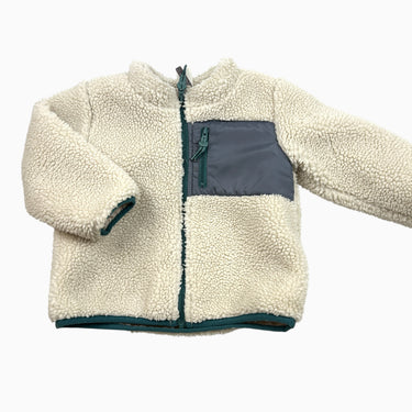 Veste vanille en sherpa 12-18M