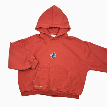 Pull à capuchon rouge 13-14Y