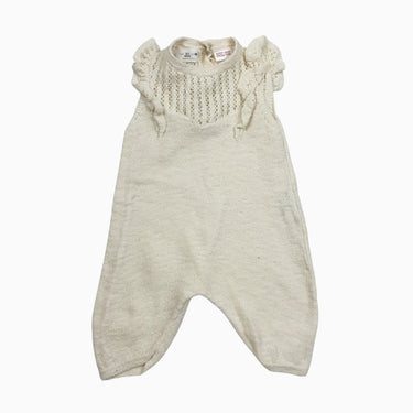 Combi vanille en tricot 0-1M