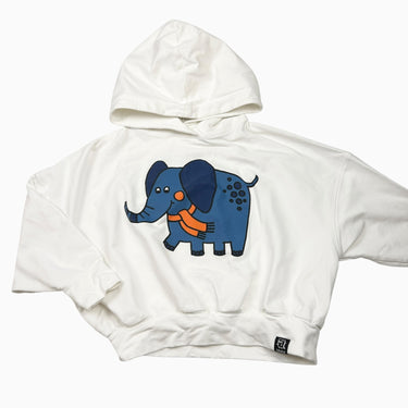 Pull blanc éléphant 3-4Y