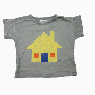 T-shirt gris 'maison' 18-24M