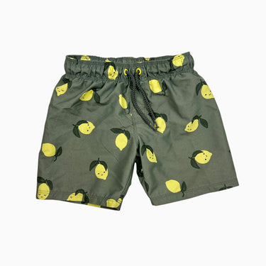 Maillot short avec filet vert citron 2-4Y