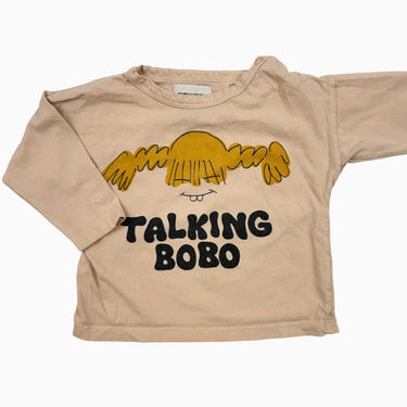 Chandail rose 'Talking bobo' 6-12M