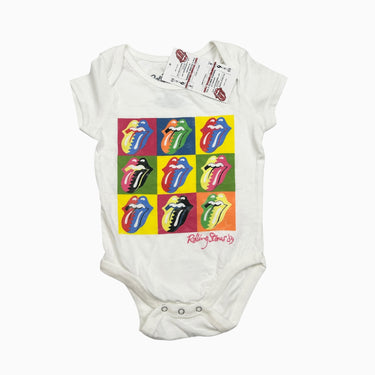 Cache-couche blanc 'Rolling Stones' 6-9M