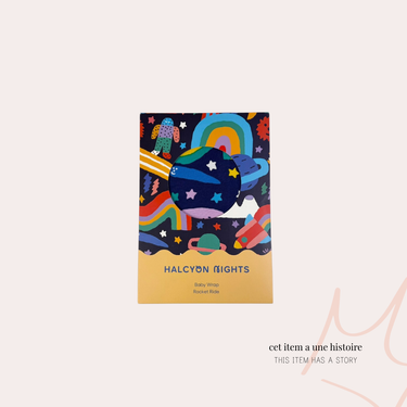 Couverture d'emmaillotage 'Rocket Ride' en coton 100X100CM