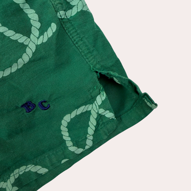 Ensemble vert 'pretzels' fit court 8-9Y