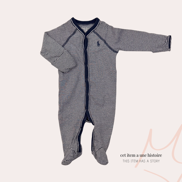 Pyjama à rayures marine 3M