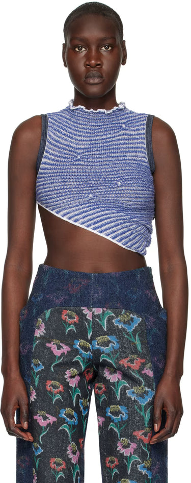 Haut en fin tricot de fils recyclés de Milan pour femmes XS-S