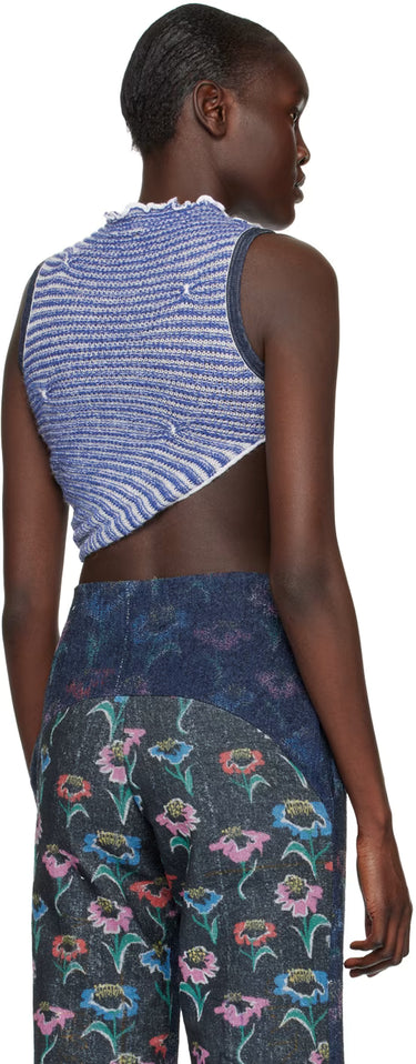 Haut en fin tricot de fils recyclés de Milan pour femmes XS-S